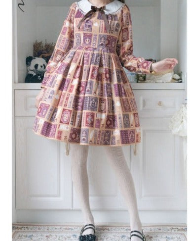 Book of Magic printed dress