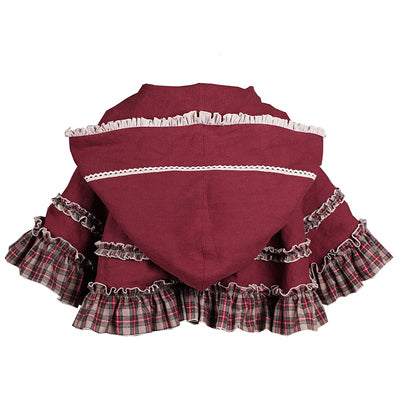 Little Red Riding Hood Layered Skirt Country Lolita Dress