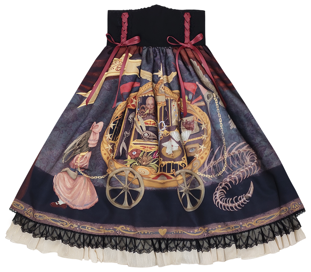 Kaikiya Korumadan Gothic Lolita High Waist Skirt