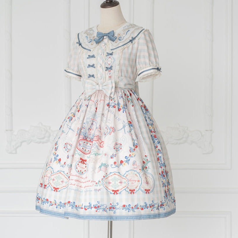 Porcelain Teaparty pastel dress
