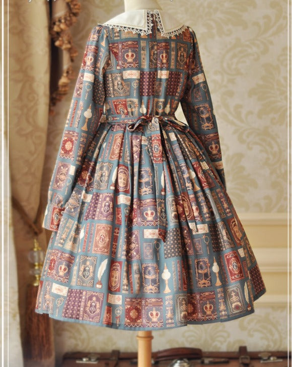 Book of Magic printed dress