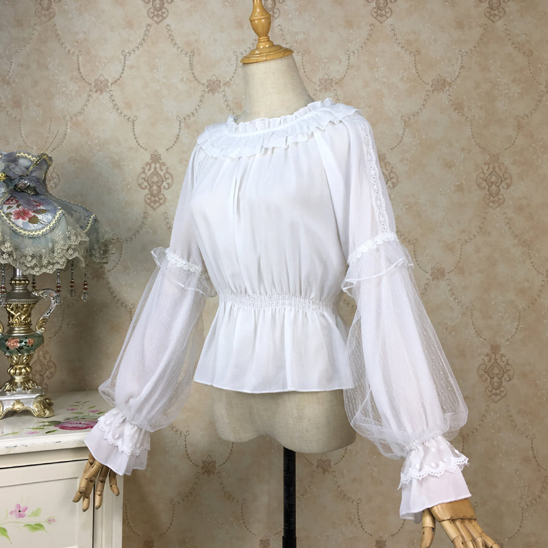 Chiffon Lantern Sleeve Lolita Blouse