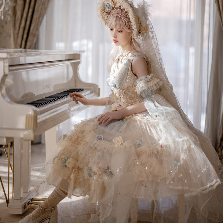 Spirit of Flora pale flower princess dress