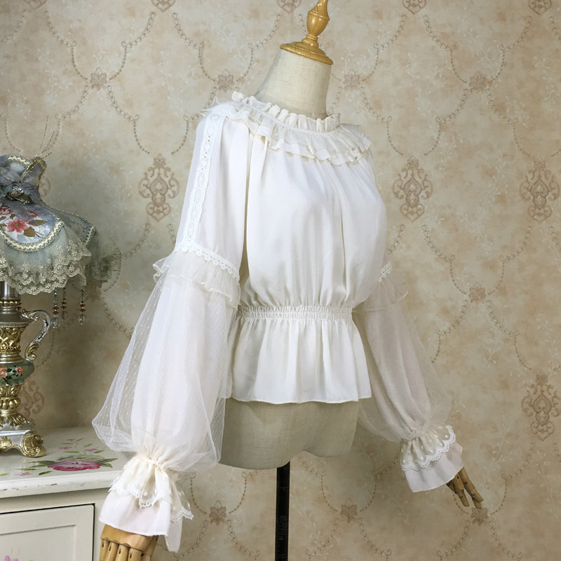 Chiffon Lantern Sleeve Lolita Blouse