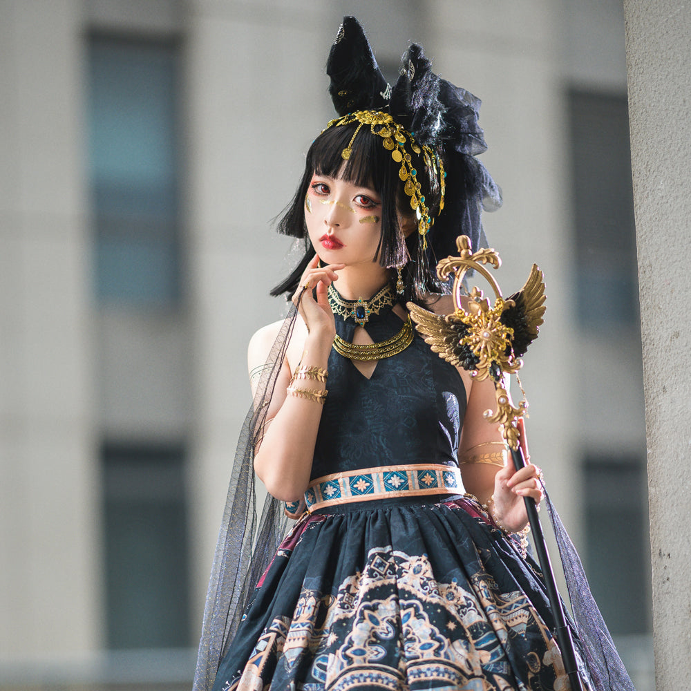 [Simultaneous purchase only] Twilight Egyptian Lolita Accessory, Sash Ribbon, etc.