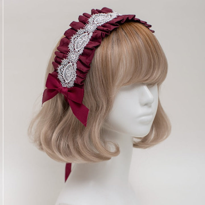 Classical cotton jacquard headdress and sleeves