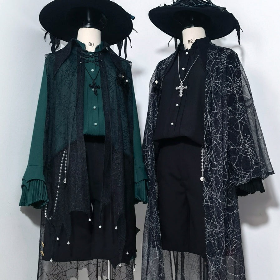 【予約販売】浮光魅影 皇子系 プリーツカフスブラウス