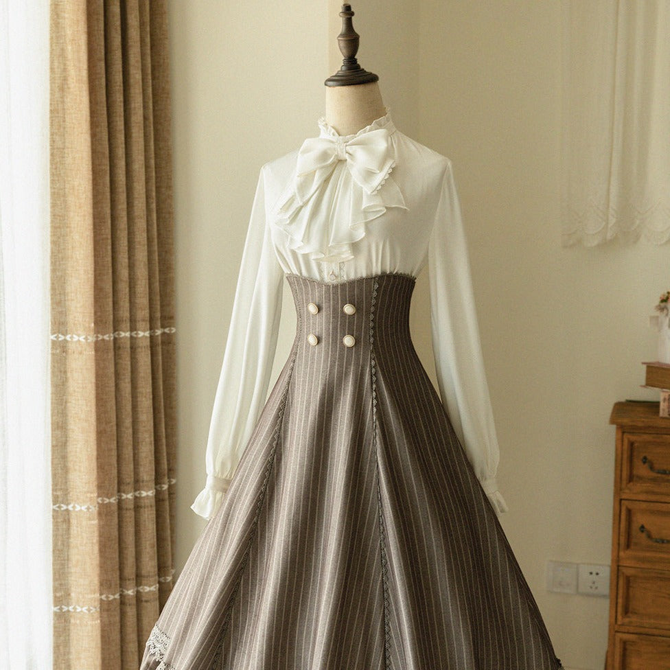 Classical 2way high waist jumper skirt