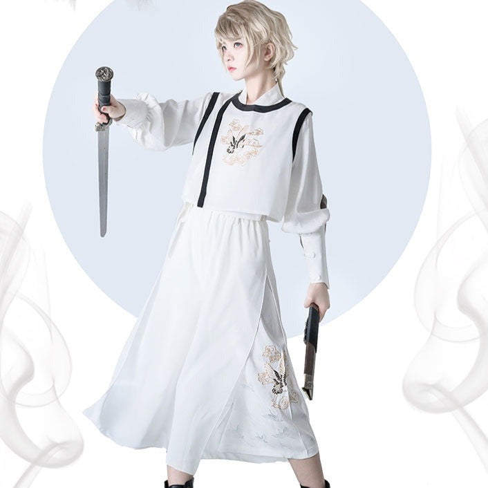 Prince style Crane embroidery flower loli full set