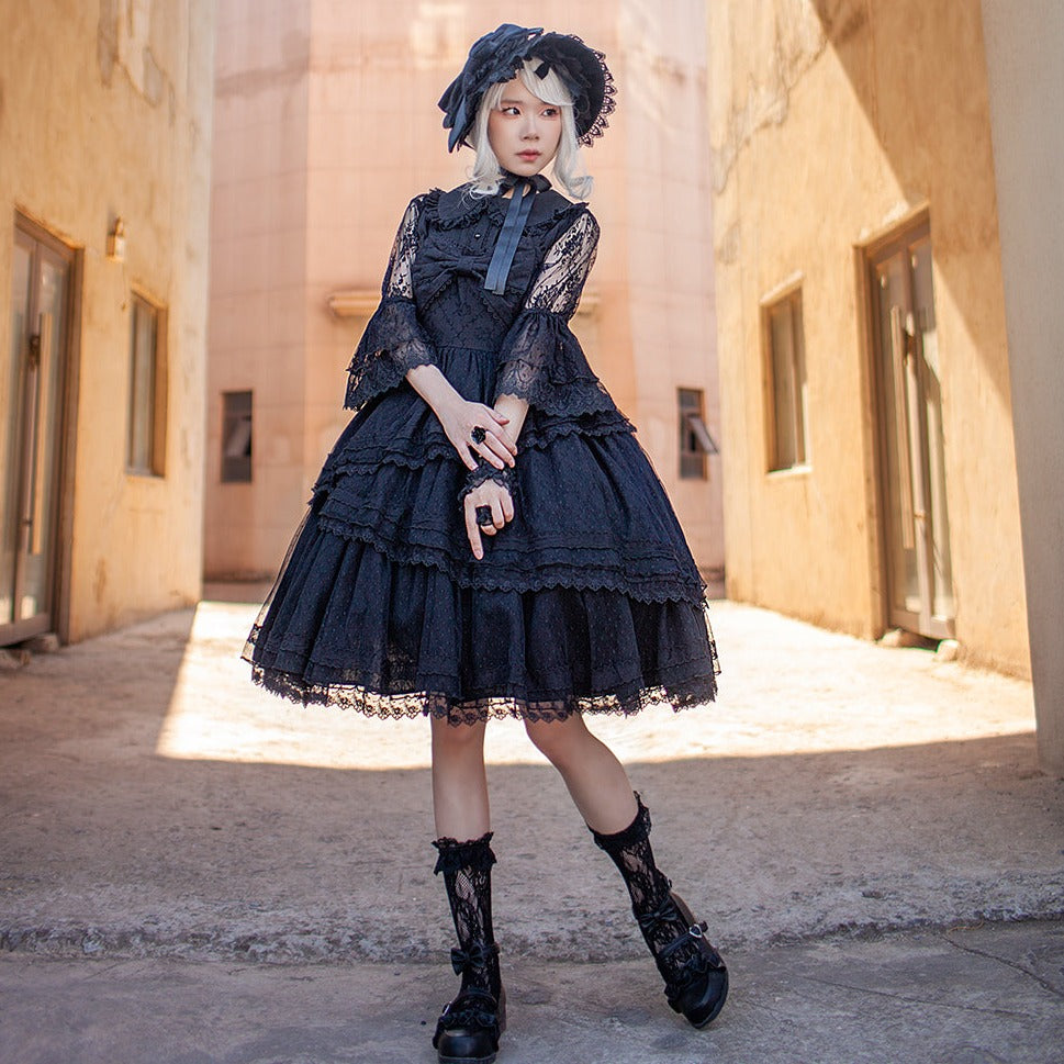 Tower of DawnJacquard cotton jumper skirt