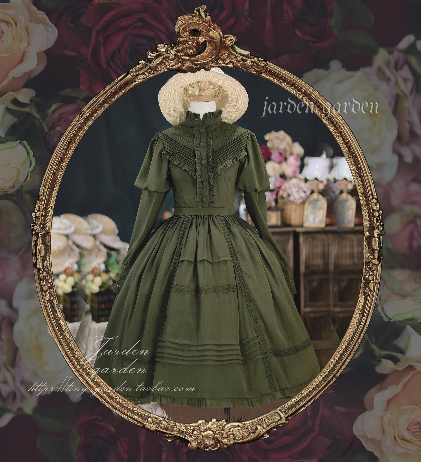 [Pre-order] Black Forest Classic Gigot Sleeve Dress