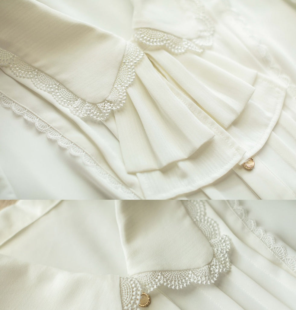Classical puff sleeve short-sleeved blouse [20% off for combined purchases]