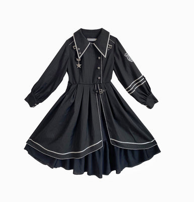 [Partial pre-order sale] Military uniform shawl cloak military lolita dress