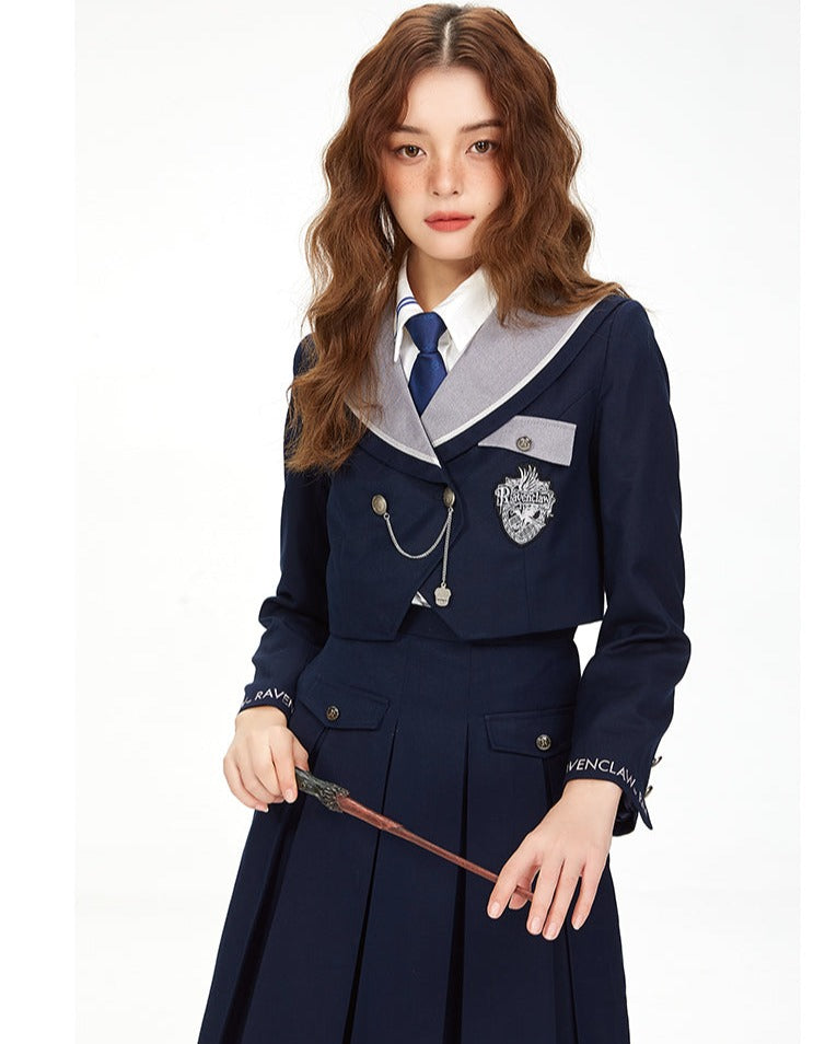 Hogwarts School of Witchcraft and Wizardry Double Button Short Sailor Jacket