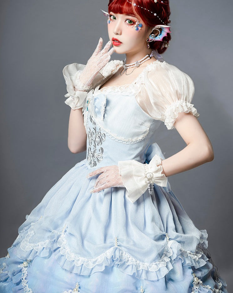人魚姫の涙 パステルブループリンセスドレス