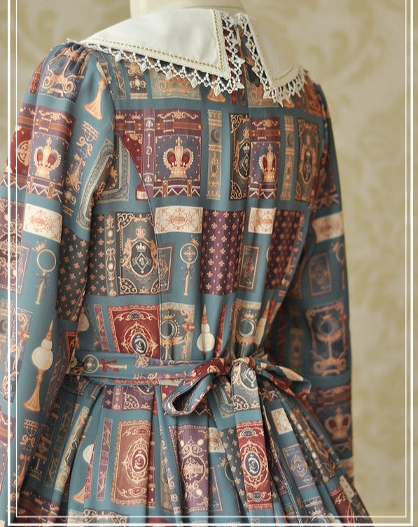 Book of Magic printed dress