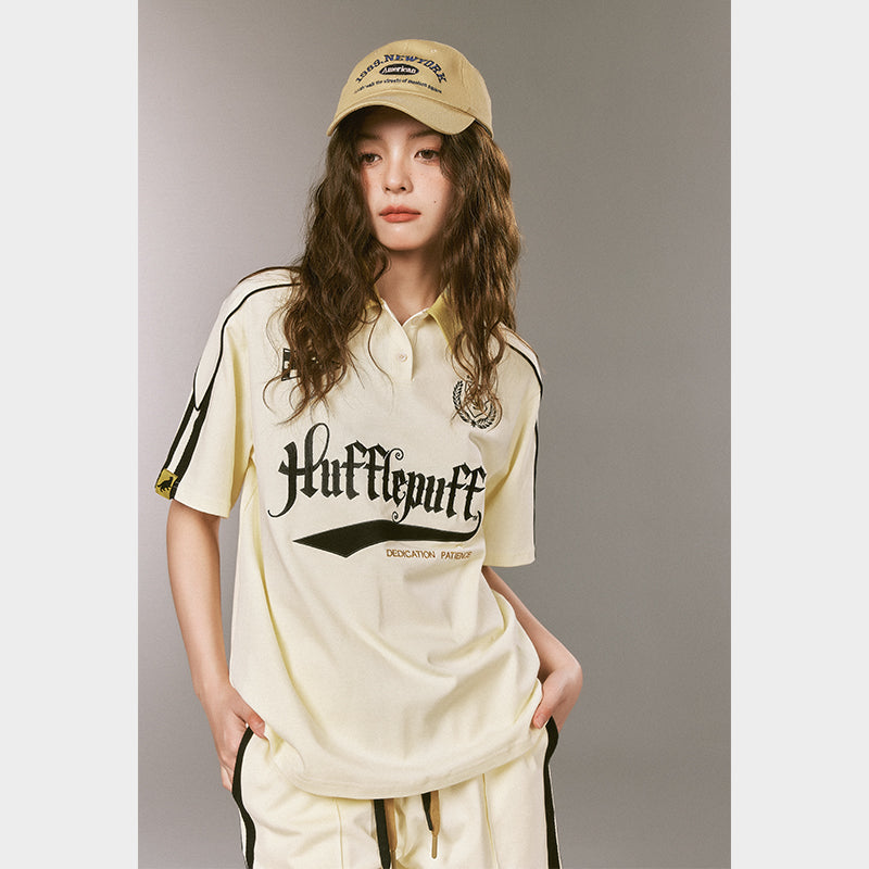 [Reservation sale] Hogwarts School of Witchcraft and Wizardry Loose fit collared top and shorts