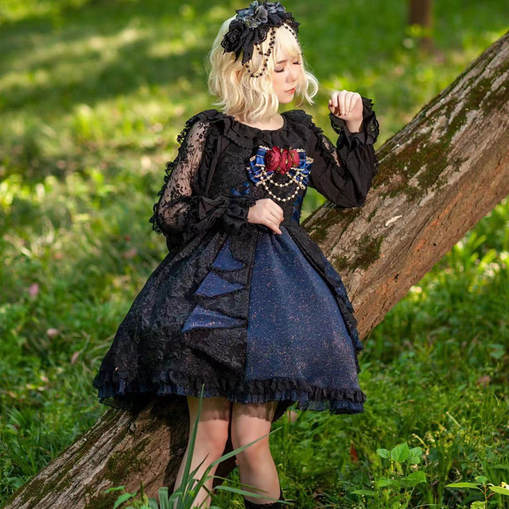 Starry Night Gothic Lolita Jumper Skirt