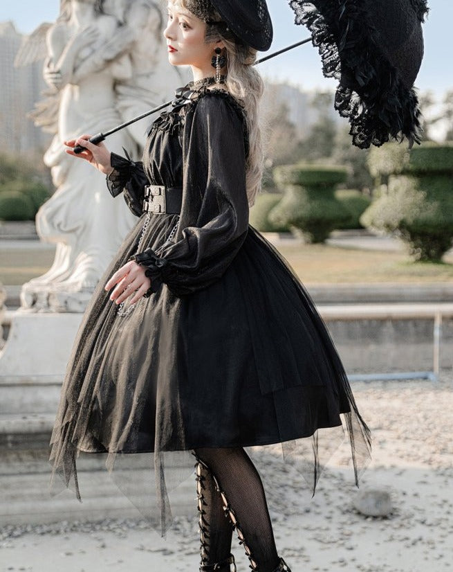 Tulle Layered Elegant Gothic Lolita Dress