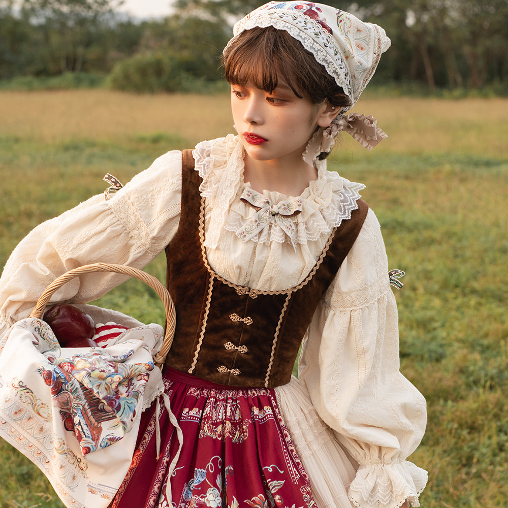 [Pre-order] Bavarian Girl Country-style Bone Vest