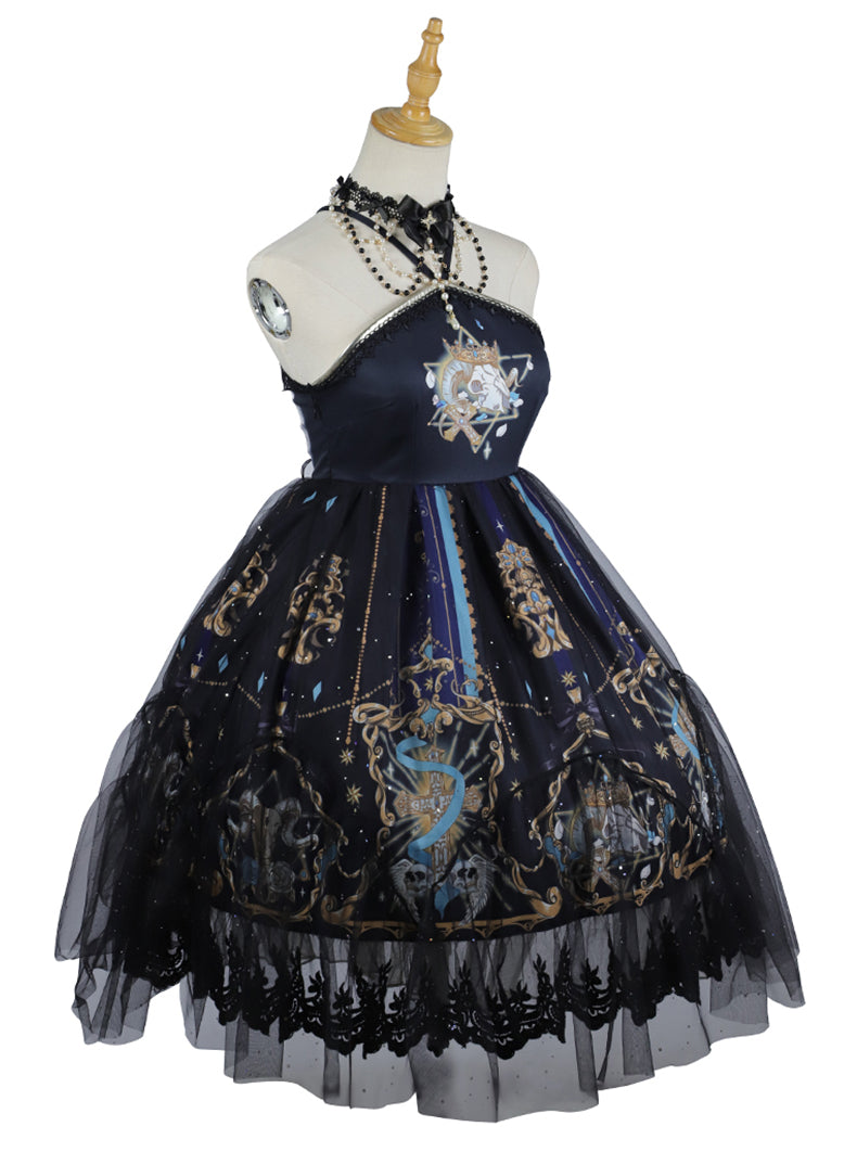 Pre-order [set sale] Gothic Dark Black Lolita Dress