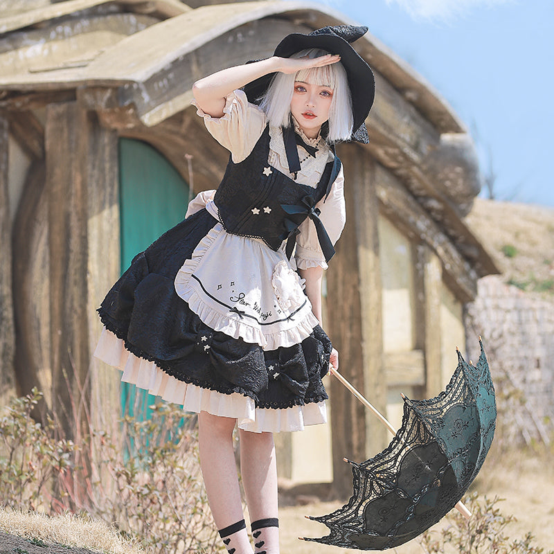魔女メイド ゴスロリジャンパースカート