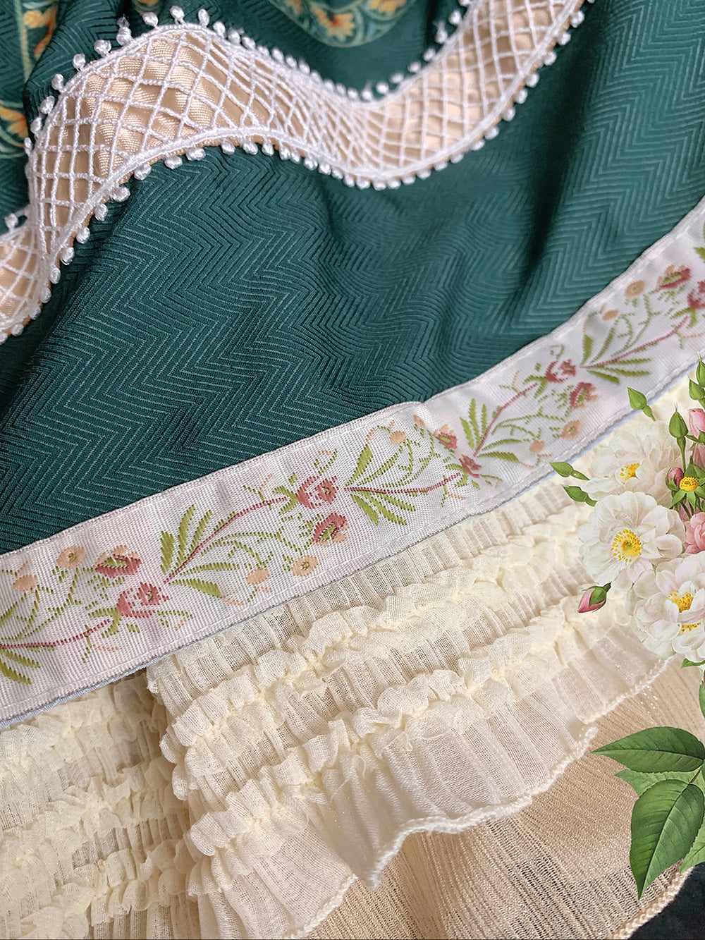 【予約販売】バイエルンの少女 カントリー風スカート［ロングタイプ］