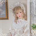 シルキーカラーのボンネット帽子