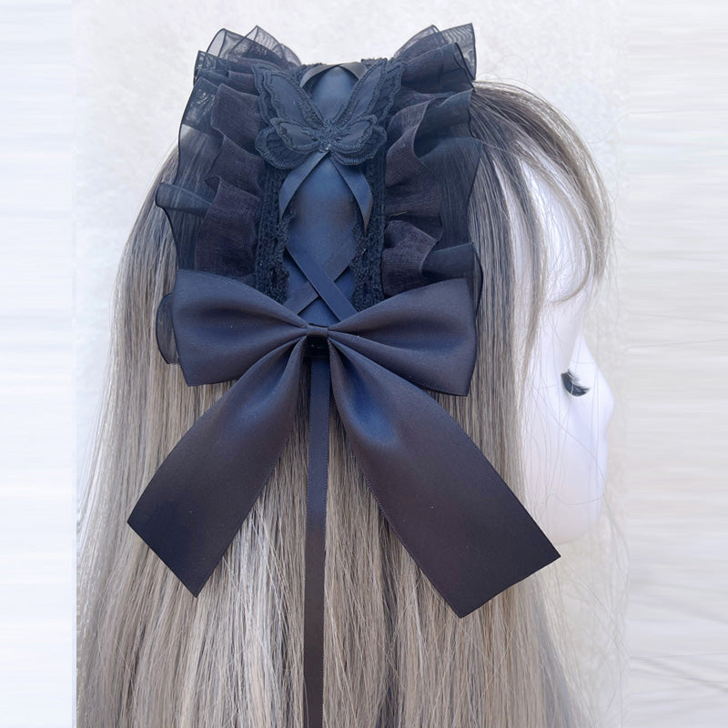 butterfly sheer headdress