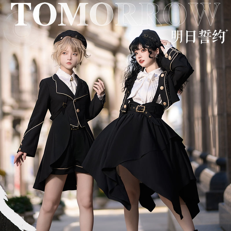 [Pre-order] Tomorrow's Pledge Uniform-style strap skirt setup