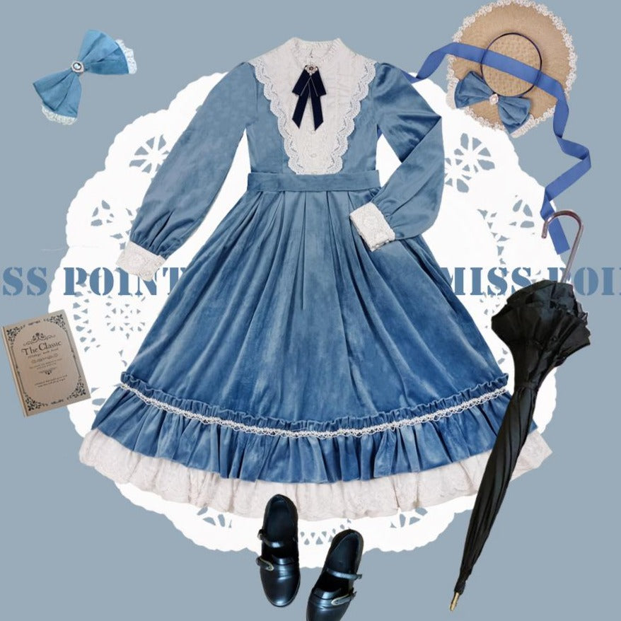 [Pre-order] British Classical Lolita Velvet Dress