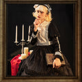 Evening Prayer velvet lace collar dress