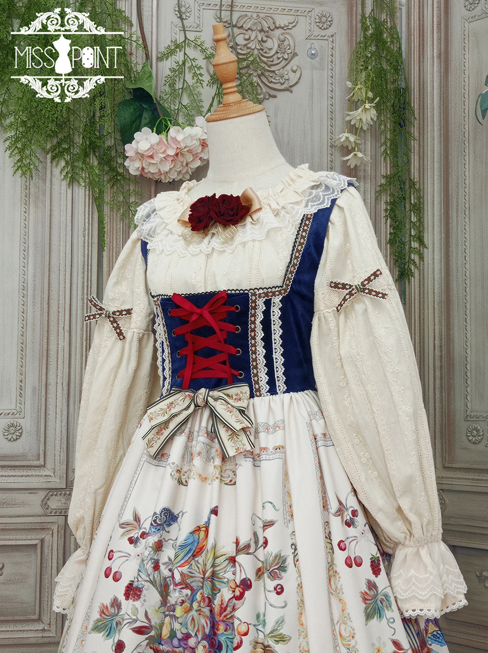 [Pre-order] Bavarian Girl Country-style Jumper Skirt [Long Type]