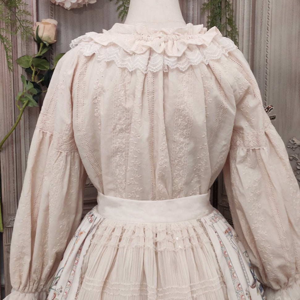 【予約販売】バイエルンの少女 カントリー風ブラウス【合わせ買いで20%OFF】