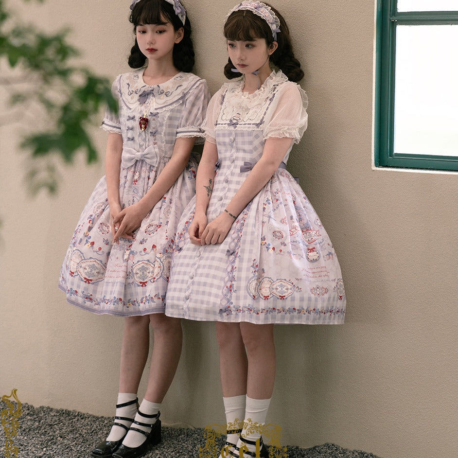 Porcelain Teaparty パステルカラージャンパースカート