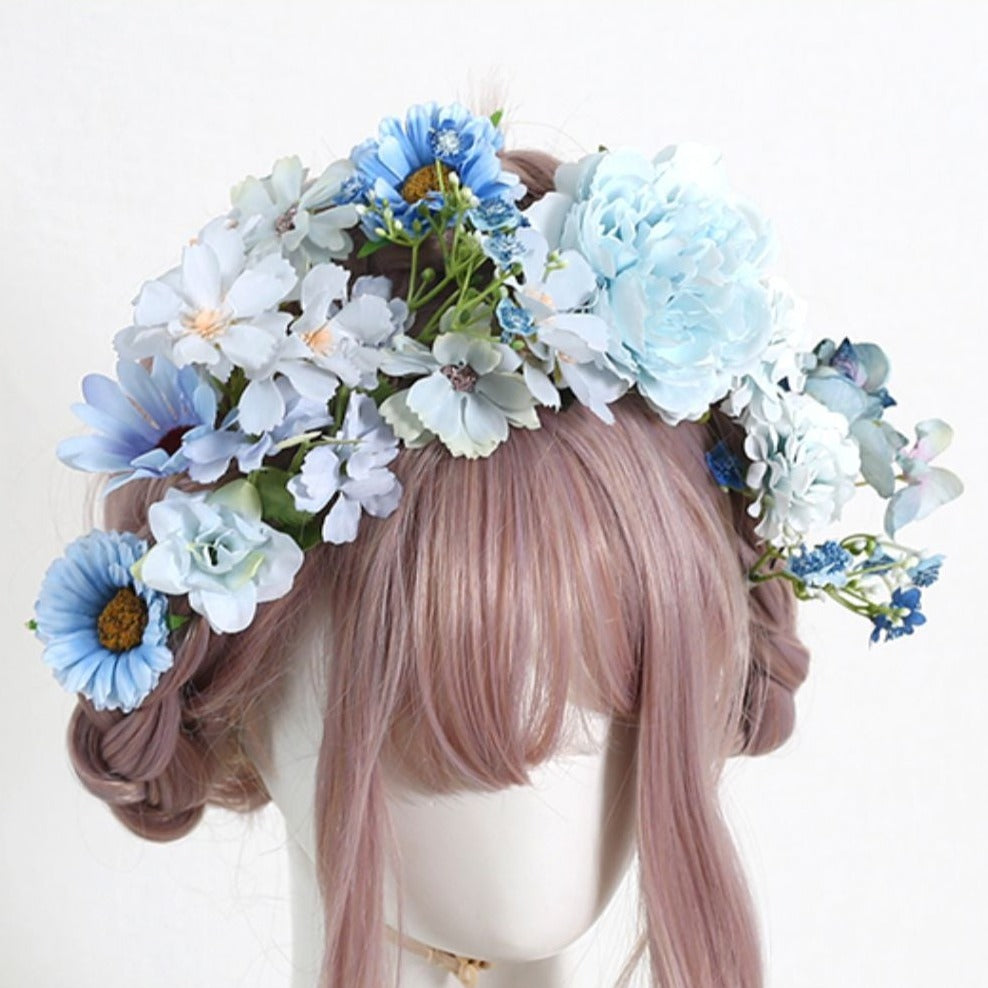 花咲く可憐なヘアアクセサリーセット 甘ロリ和ロリクラロリに！全12種類