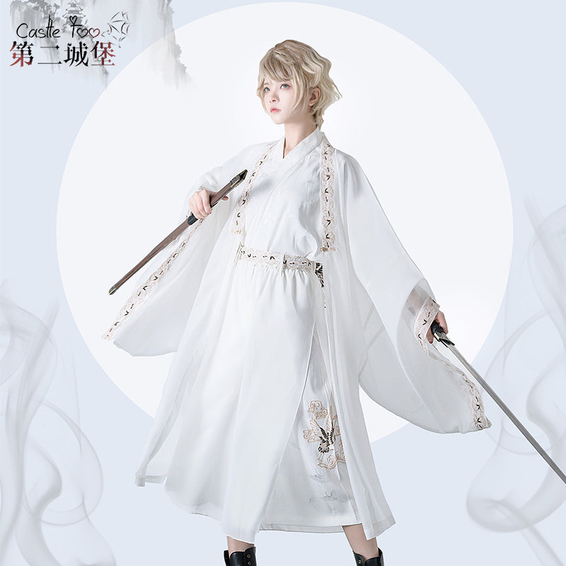 Prince style Crane embroidery flower loli full set