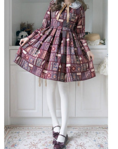 Book of Magic printed dress