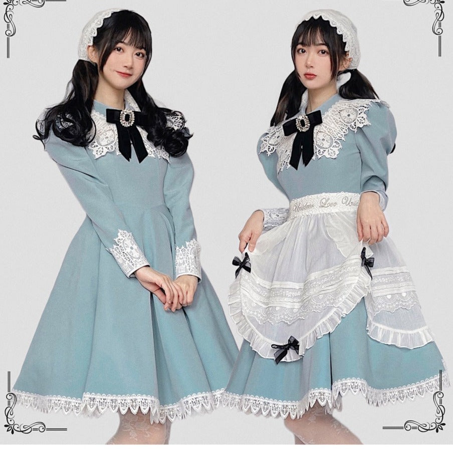 Princess, All the Best Retro Long Sleeve Dress Short Type