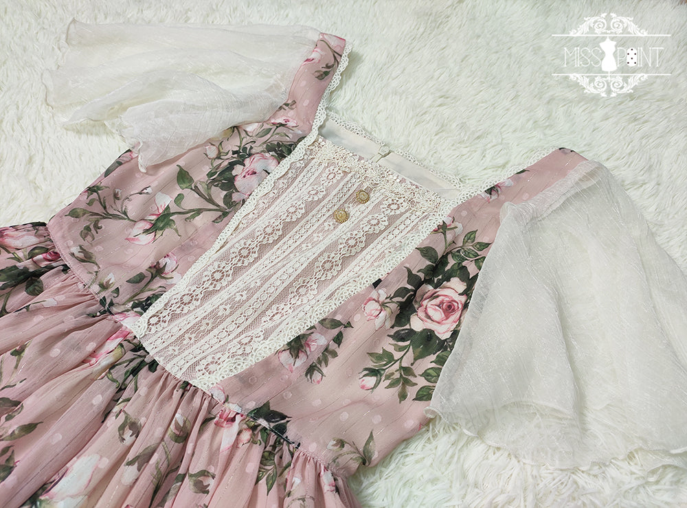 [Pre-order] Rose Garden Flying Sleeve Classic Lolita Dress