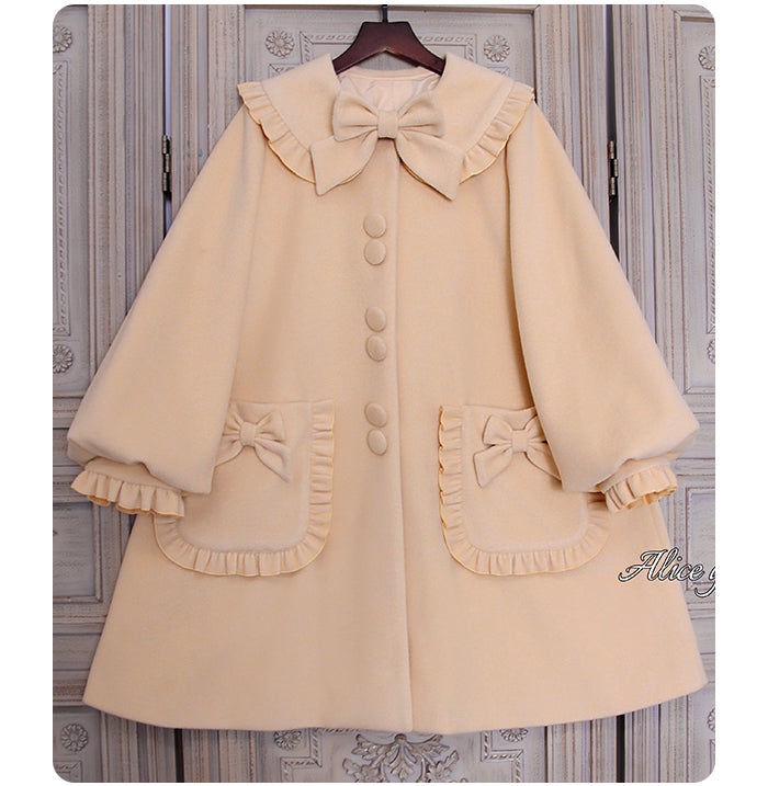 pastel ribbon coat