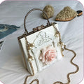 Antique rose chain mini bag