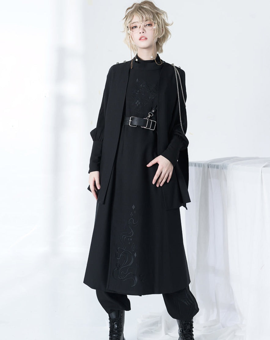 【予約販売】Black Knight 皇子系刺繍ローブ