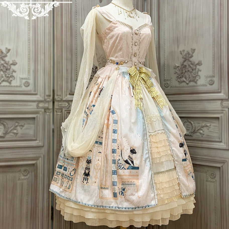 [Pre-order] Twilight Egyptian Lolita Jumper Skirt with Gorgeous Shawl
