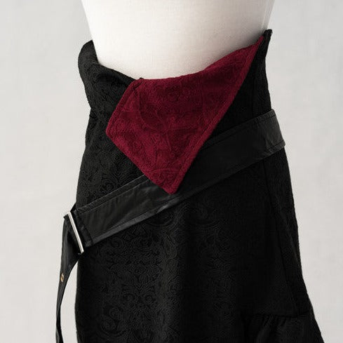Oath in Black Military Lolita Skirt
