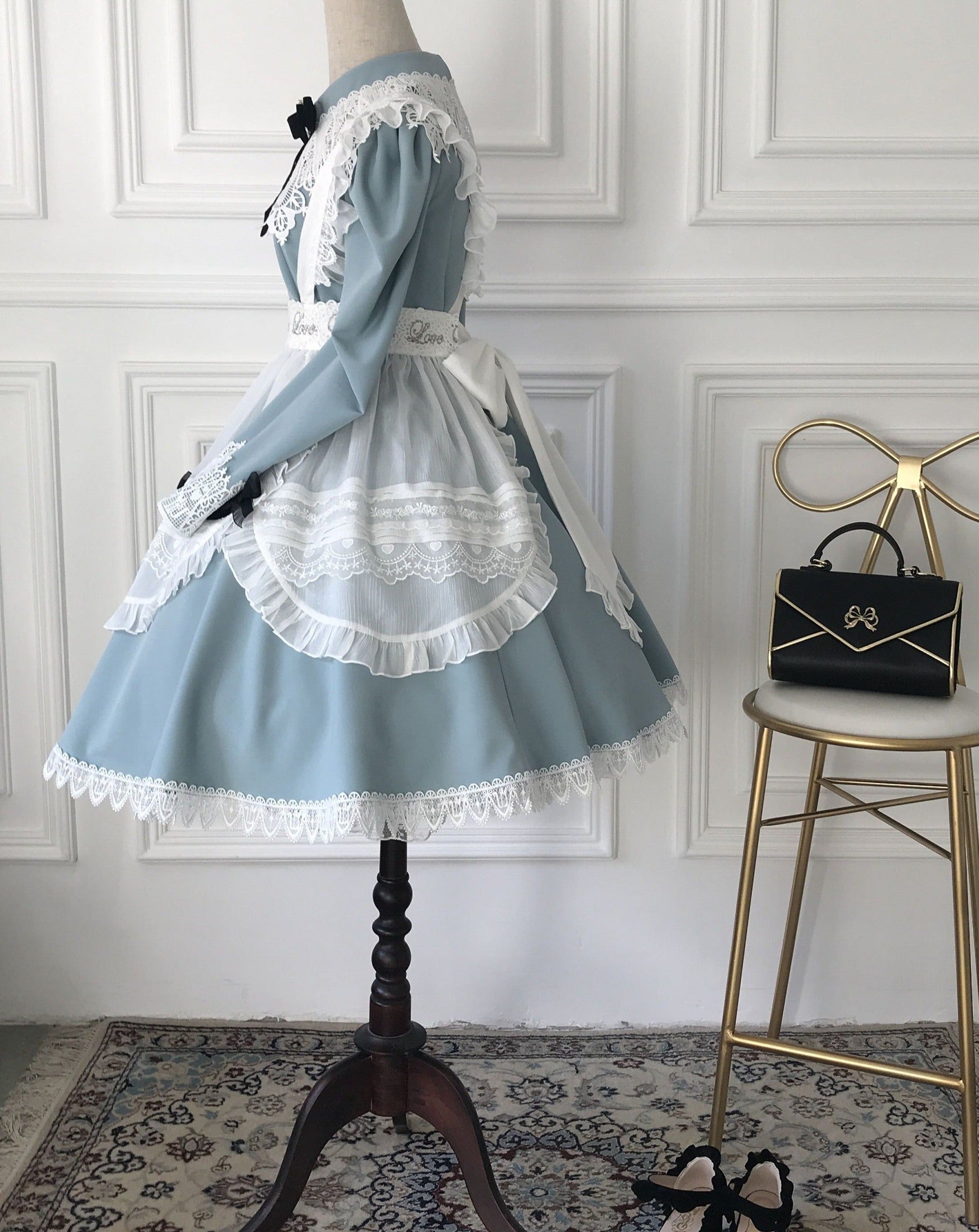 Princess, All the Best Retro Long Sleeve Dress Short Type