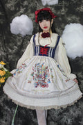 [Pre-order] Bavarian Girl Country-style Jumper Skirt [Short Type]