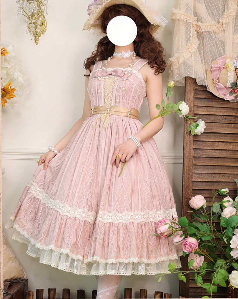 [Pre-order] Edwardian Elegant Lace Classic Lolita Jumper Skirt