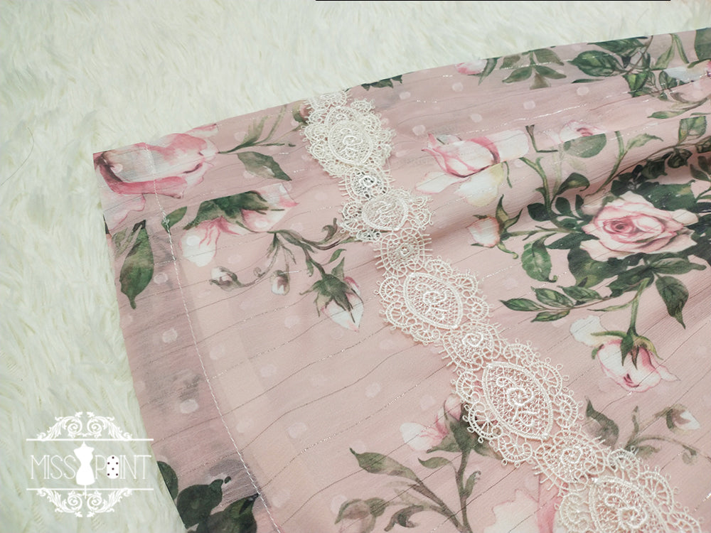 [Pre-order] Rose Garden 2-way design neck classic lolita jumper skirt