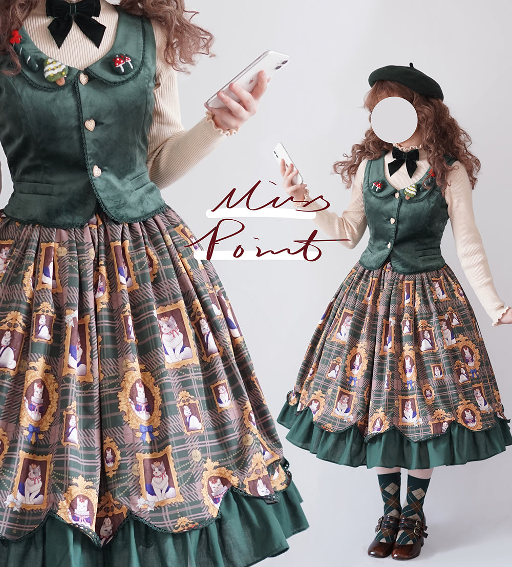【予約販売】ベルベットの秋色クラシカルベスト